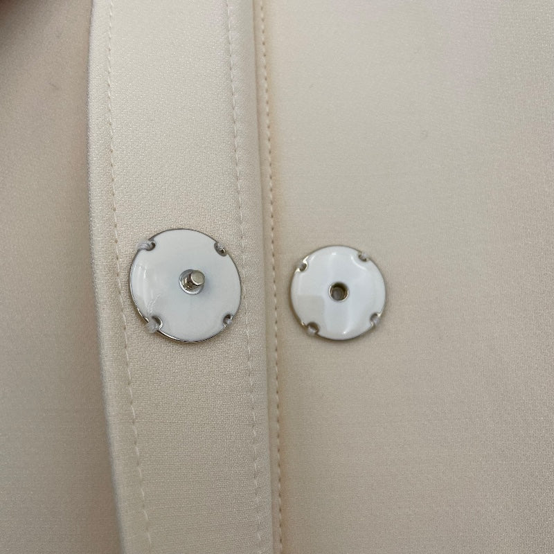 フェンディ FENDI ベルト付シャツジャケット FJ7262 アイボリー 羊毛 レディース その他アウター