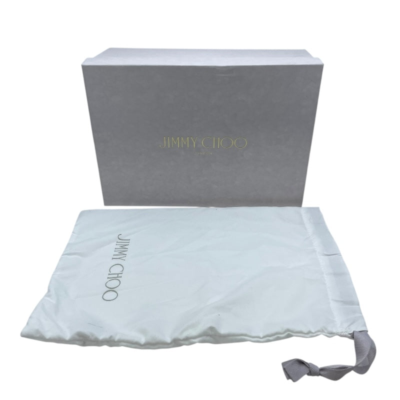 ジミーチュウ JIMMY CHOO グリッターヒールパンプス シルバー レザー レディース パンプス