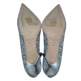 ジミーチュウ JIMMY CHOO グリッターヒールパンプス シルバー レザー レディース パンプス