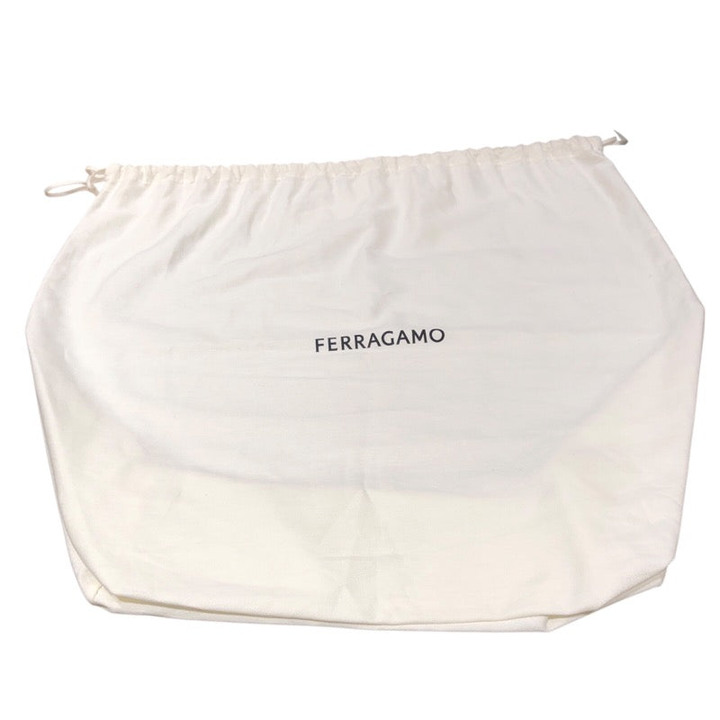 サルヴァトーレ・フェラガモ Salvatore Ferragamo ガンチーニ柄ショルダーバッグ オレンジ レザー メンズ ショルダーバッグ