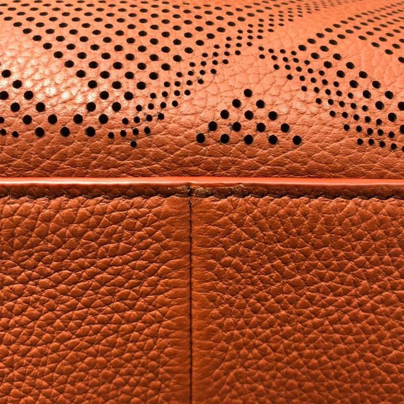 サルヴァトーレ・フェラガモ Salvatore Ferragamo ガンチーニ柄ショルダーバッグ オレンジ レザー メンズ ショルダーバッグ