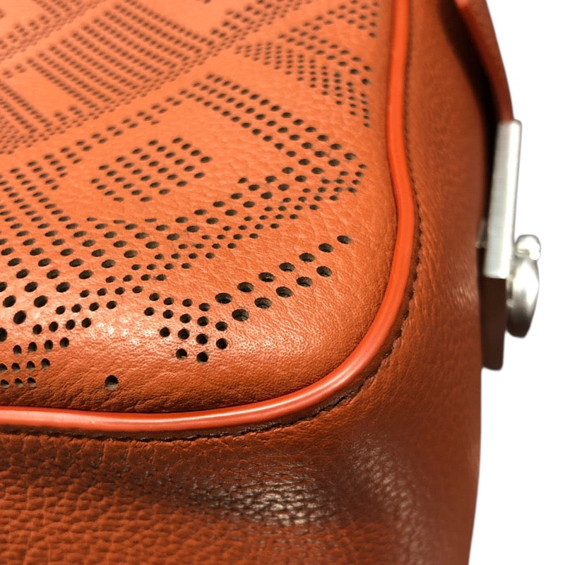 サルヴァトーレ・フェラガモ Salvatore Ferragamo ガンチーニ柄ショルダーバッグ オレンジ レザー メンズ ショルダーバッグ