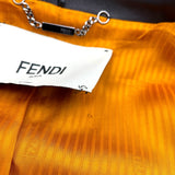 フェンディ FENDI レザーライダースジャケット FPJ621 ブラック レザー レディース その他アウター