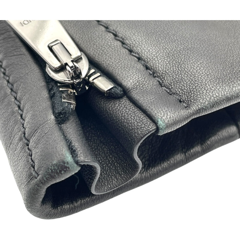 フェンディ FENDI レザーライダースジャケット FPJ621 ブラック レザー レディース その他アウター