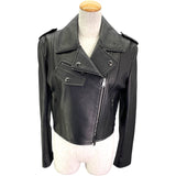 フェンディ FENDI レザーライダースジャケット FPJ621 ブラック レザー レディース その他アウター