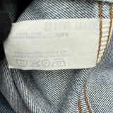 ミュウミュウ miu miu デニムベスト 45851 ブルー コットン レディース ベスト