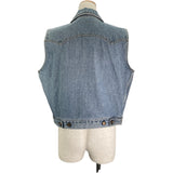 ミュウミュウ miu miu デニムベスト 45851 ブルー コットン レディース ベスト