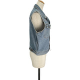 ミュウミュウ miu miu デニムベスト 45851 ブルー コットン レディース ベスト