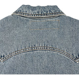 ミュウミュウ miu miu デニムベスト 45851 ブルー コットン レディース ベスト