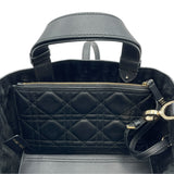 クリスチャン・ディオール Christian Dior トゥジュール スモール M2822OSNW_M900 ブラック GD金具 カーフ レディース ハンドバッグ