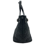 クリスチャン・ディオール Christian Dior カナージュパナレア トートバッグ ブラック SV金具 コーティングキャンバス レディース トートバッグ