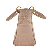 クリスチャン・ディオール Christian Dior レディディライト ミディアム ピンク GD金具 キャンバス キャンバス レディース ショルダーバッグ