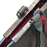 フェンディ FENDI トロワジュール 8BH279-5R4 グレー レッド カーフレザー レディース ショルダーバッグ