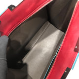 フェンディ FENDI トロワジュール 8BH279-5R4 グレー レッド カーフレザー レディース ショルダーバッグ