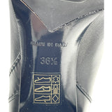 シャネル CHANEL レザーサイハイブーツ ブラック レザー レディース ブーツ