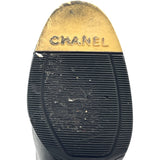 シャネル CHANEL レザーサイハイブーツ ブラック レザー レディース ブーツ