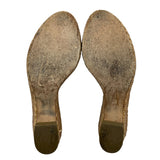 シャネル CHANEL ココマークデニムヒールサンダル G26345 ブルー レディース サンダル