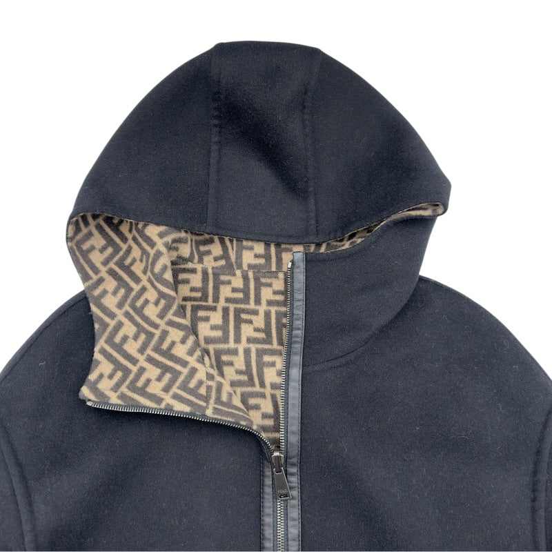 フェンディ FENDI FF総柄 リバーシブルフー デッドジャケット FJ6993