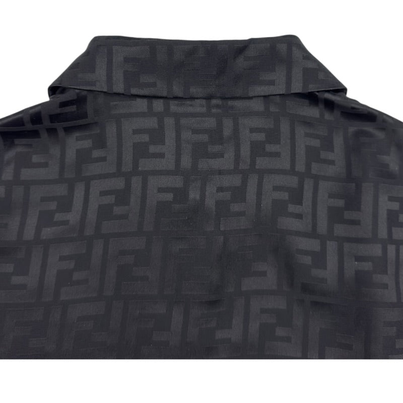 フェンディ FENDI FF総柄 シルク クロップドシャツ FS7994 ブラック