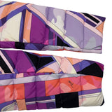 エミリオ・プッチ EMILIO PUCCI フォックスファー総柄ダウンコート 46YA05 パープル ナイロン レディース その他アウター