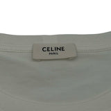 セリーヌ CELINE トリオンフロゴ刺繍半袖Tシャツ 2X45C671Q ホワイト コットン レディース 半袖Ｔシャツ