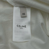 セリーヌ CELINE トリオンフロゴ刺繍半袖Tシャツ 2X45C671Q ホワイト コットン レディース 半袖Ｔシャツ