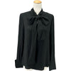 ジバンシィ GIVENCHY ボウタイシルクブラウス BW60WZ12EH ブラック シルク レディース ブラウス