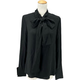 ジバンシィ GIVENCHY ボウタイシルクブラウス BW60WZ12EH ブラック シルク レディース ブラウス