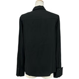 ジバンシィ GIVENCHY ボウタイシルクブラウス BW60WZ12EH ブラック シルク レディース ブラウス