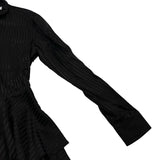 バーバリーロンドン BURBERRY LONDON ストライプロゴボウタイシルクブラウス 8048857 ブラック シルク レディース ブラウス