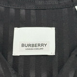 バーバリーロンドン BURBERRY LONDON ストライプロゴボウタイシルクブラウス 8048857 ブラック シルク レディース ブラウス