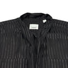 バーバリーロンドン BURBERRY LONDON ストライプロゴボウタイシルクブラウス 8048857 ブラック シルク レディース ブラウス
