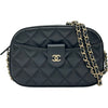 シャネル CHANEL マトラッセ ミニチェーンショルダー AP3968 ブラック ゴールド金具 ラムスキン レディース ショルダーバッグ