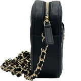 シャネル CHANEL マトラッセ ミニチェーンショルダー AP3968 ブラック ゴールド金具 ラムスキン レディース ショルダーバッグ