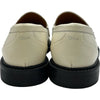 クロエ Chloe FLATS レザーローファー クリーム レザー レディース ローファー