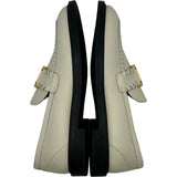 クロエ Chloe FLATS レザーローファー クリーム レザー レディース ローファー