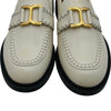 クロエ Chloe FLATS レザーローファー クリーム レザー レディース ローファー