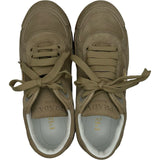 プラダ PRADA トライアングルロゴローカットスニーカー 1E709N ベージュ レザー レディース スニーカー