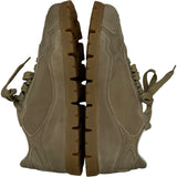 プラダ PRADA トライアングルロゴローカットスニーカー 1E709N ベージュ レザー レディース スニーカー