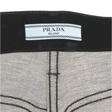 プラダ PRADA トライアングルロゴベロアパンツ ブラック ベロア レディース パンツ
