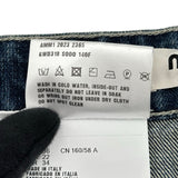 ミュウミュウ miu miu ロゴポケットデニムスカート GWD318 インディゴ デニム レディース スカート