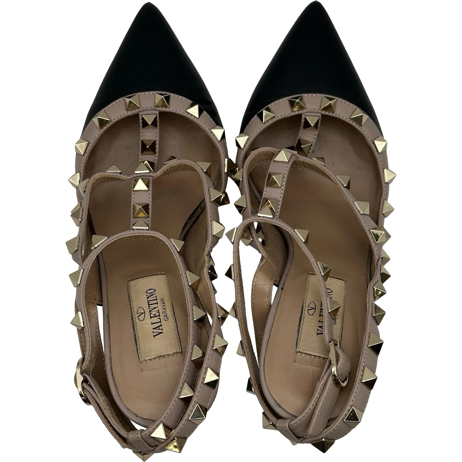 ヴァレンティノ VALENTINO ロックスタッズストラップパンプス ブラック