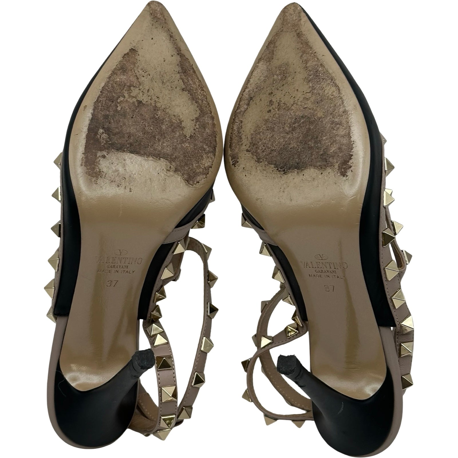 ヴァレンティノ VALENTINO ロックスタッズストラップパンプス ブラック