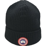 カナダグース CANADA GOOSE ロゴ刺繍ニットキャップ 5026M ブラック ウール メンズ その他ファッション雑貨