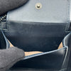 ボッテガ・ヴェネタ BOTTEGA VENETA イントレチャート コンパクトウォレット ネイビー イントレチャート ユニセックス 二つ折り財布