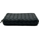 ボッテガ・ヴェネタ BOTTEGA VENETA イントレチャート コンパクトウォレット ネイビー イントレチャート ユニセックス 二つ折り財布