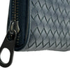 ボッテガ・ヴェネタ BOTTEGA VENETA イントレチャート コンパクトウォレット ネイビー イントレチャート ユニセックス 二つ折り財布