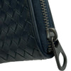 ボッテガ・ヴェネタ BOTTEGA VENETA イントレチャート コンパクトウォレット ネイビー イントレチャート ユニセックス 二つ折り財布