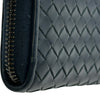 ボッテガ・ヴェネタ BOTTEGA VENETA イントレチャート コンパクトウォレット ネイビー イントレチャート ユニセックス 二つ折り財布