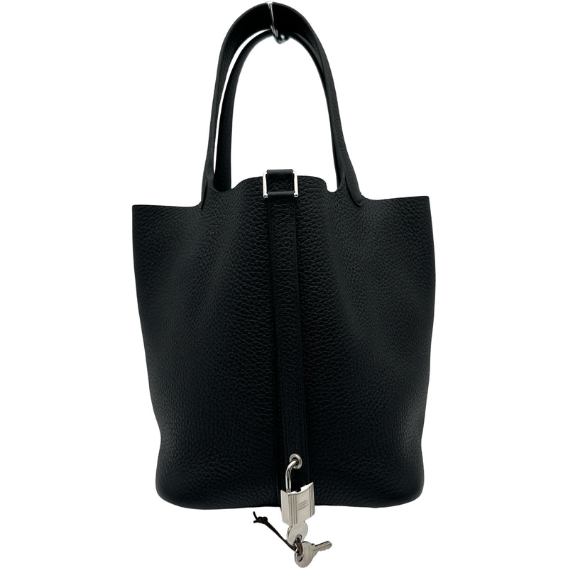 エルメス HERMES ピコタンロックMM K刻印 ブラック シルバー金具